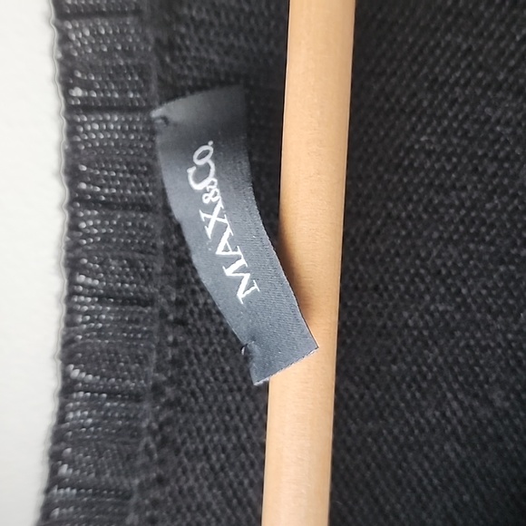 Max & Co Knit Striped Holiday Wool Sweater Dress - Picture 3 of 7